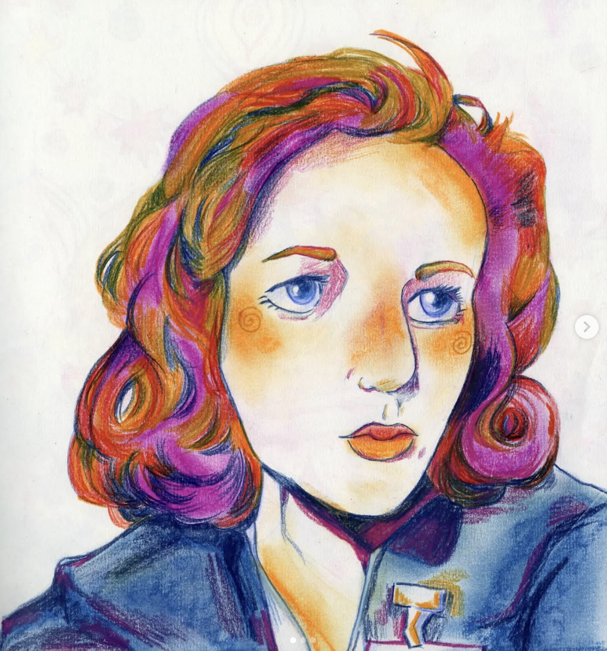 portrait of Dana Scully