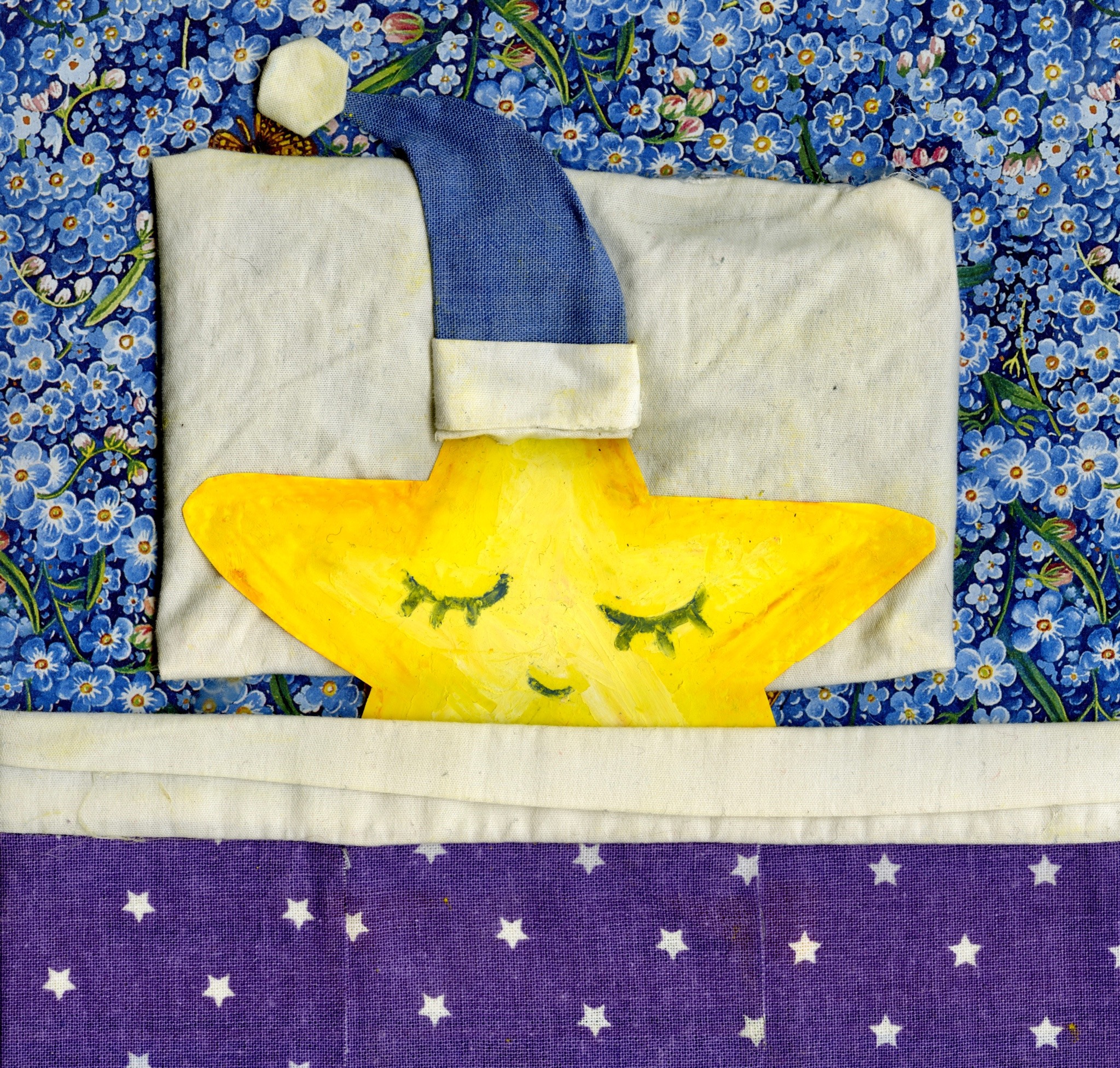 collage of a star in bed