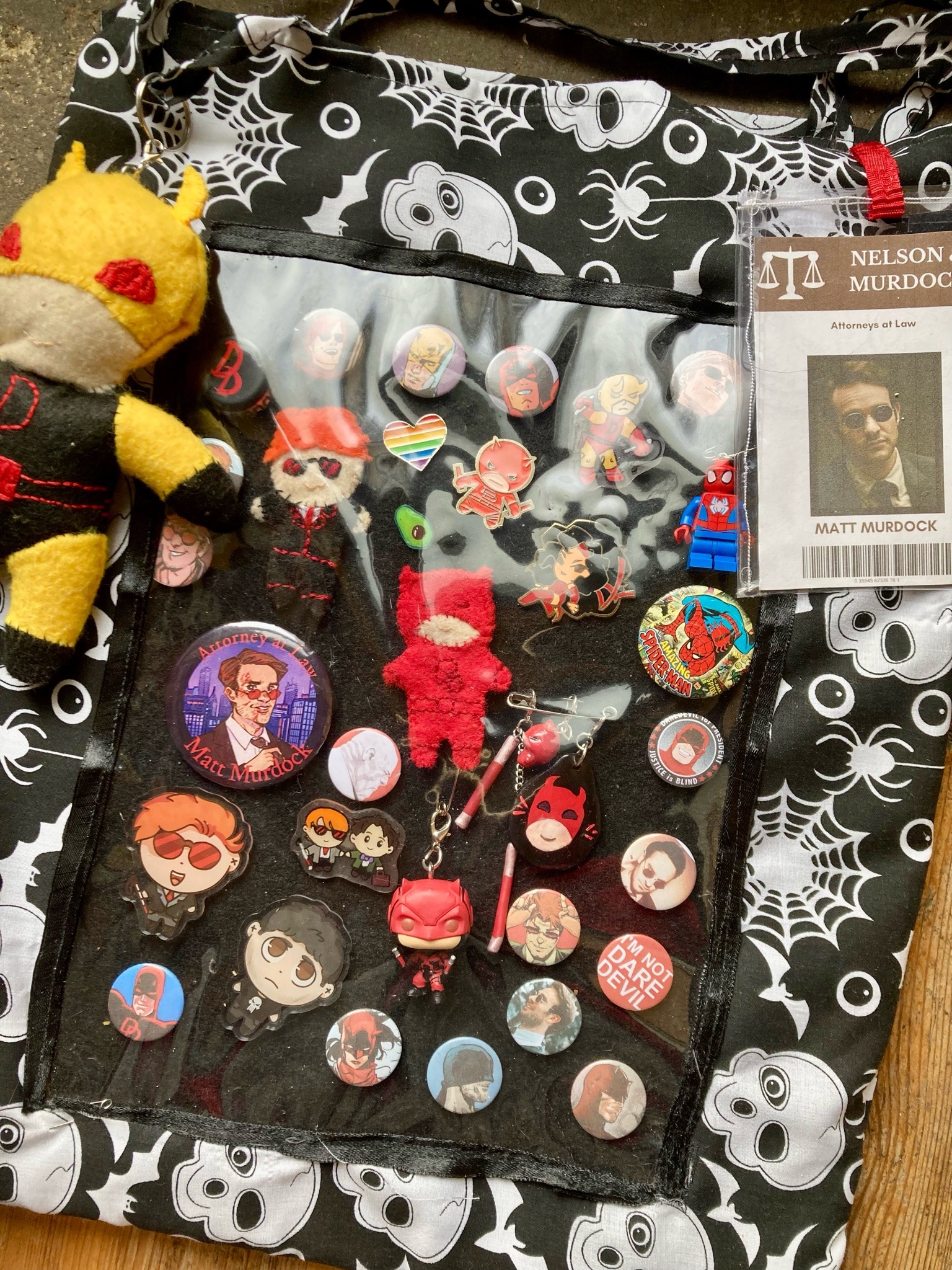 Daredevil themed bag.