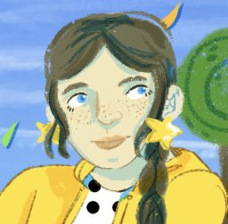 White girl with star earrings