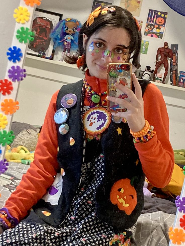 person in halloween themed outfit