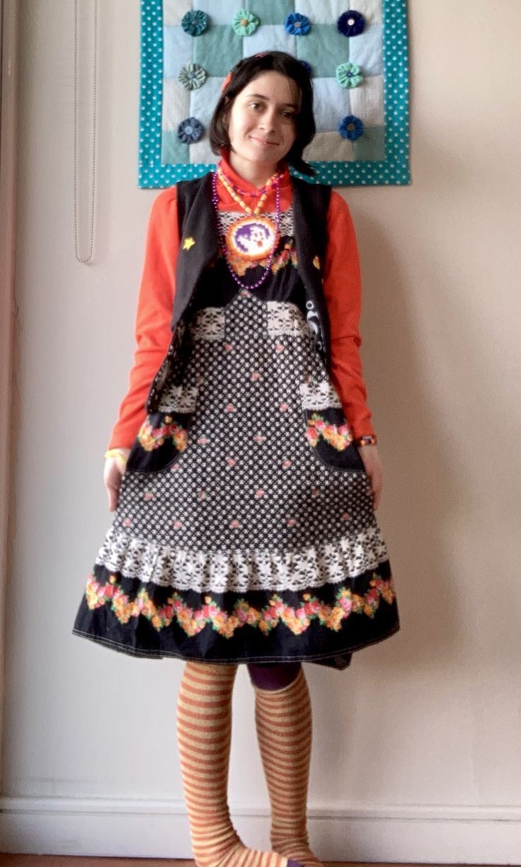 person in halloween themed outfit