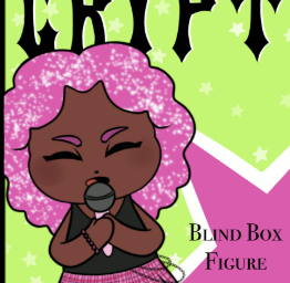 Chibi pink-haired woman