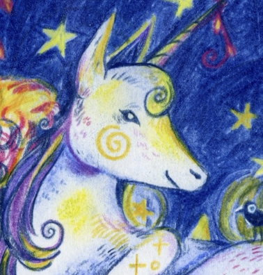 Drawing of a unicorn